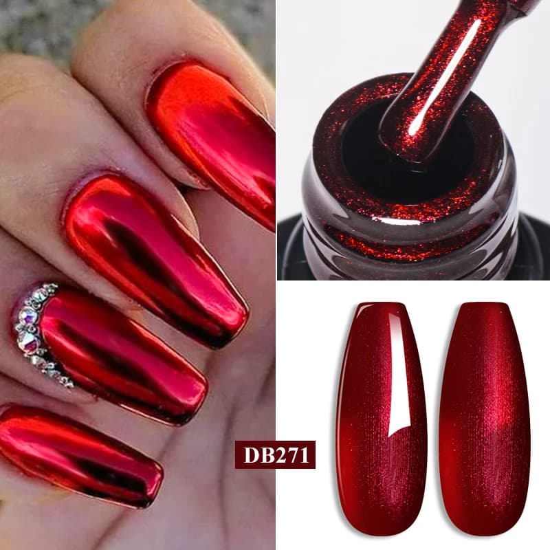 Mtssii 7ml riflettente Glitter Gel smalto per unghie Flash Sliver oro scintillante paillettes vernici olografiche Uv Led paillettes Manicure