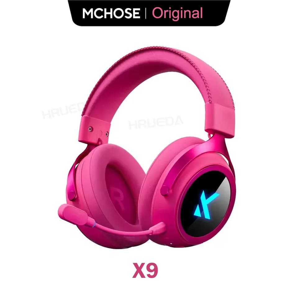 MCHOSE X9 Wireless Gaming Headset Tri-model 7.1 Surround Sound Noise Canceling Mic Low Latency Lightweight E-sports Headphones