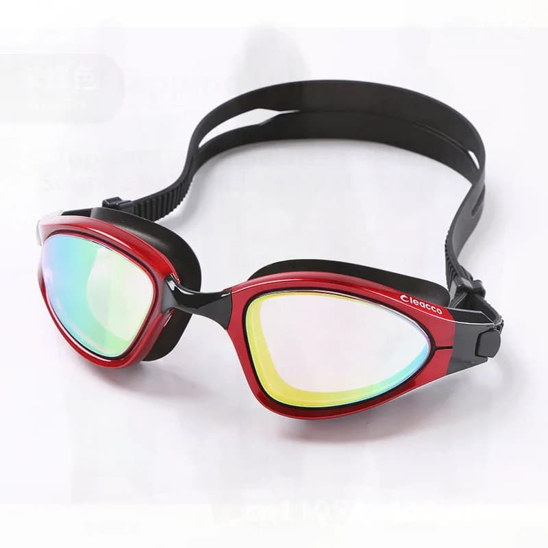 Waterproof Elastic Swimwear with Large Frame Liku for Men and Women Fashionable Pool Glasses with Electrolytic UV Protection