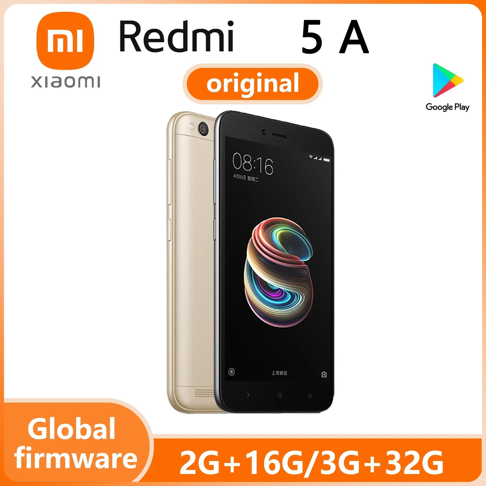 Versione globale Xiaomi Redmi 5A Smartphone Snapdragon 425 Android MSM8917 telefono usato