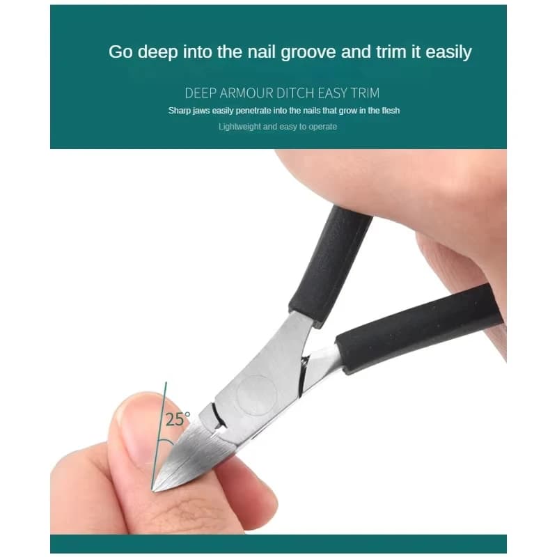 Forbici per Manicure, Tronchesino per Cuticole, Pinzette per Cuticole, Rimuovi Pelle Morta, Strumenti per Pedicure in Acciaio Inossidabile