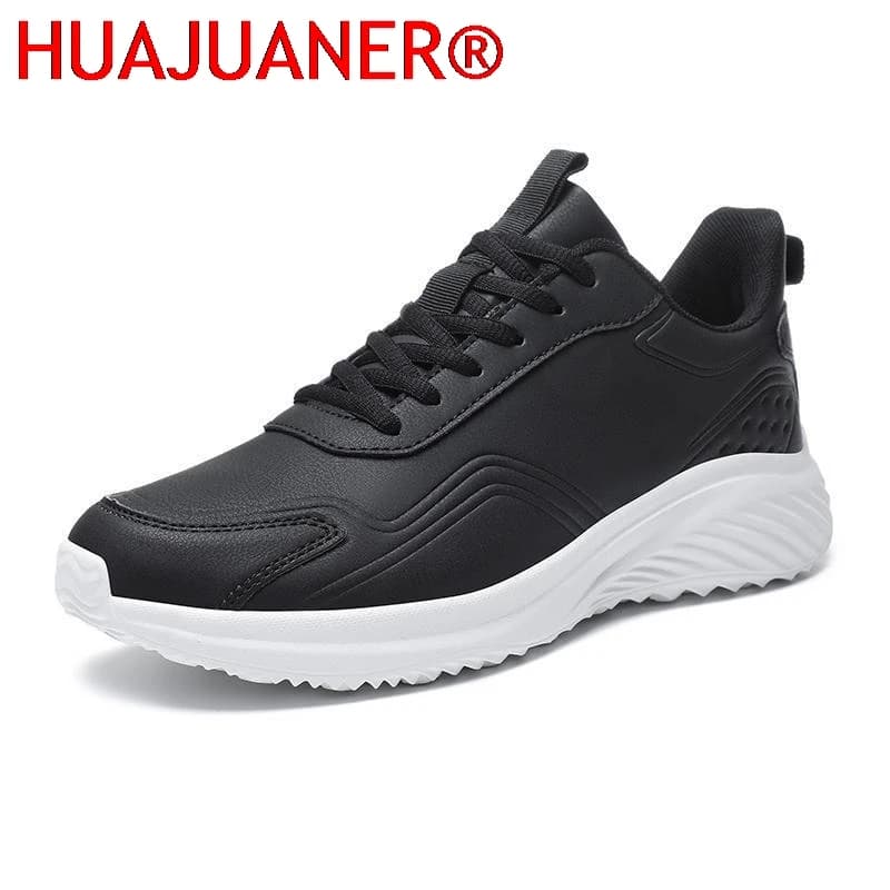 Scarpe sportive imbottite in pelle per uomo, scarpe da corsa leggere e casual per l'autunno e l'inverno, scarpe da uomo versatili e alla moda