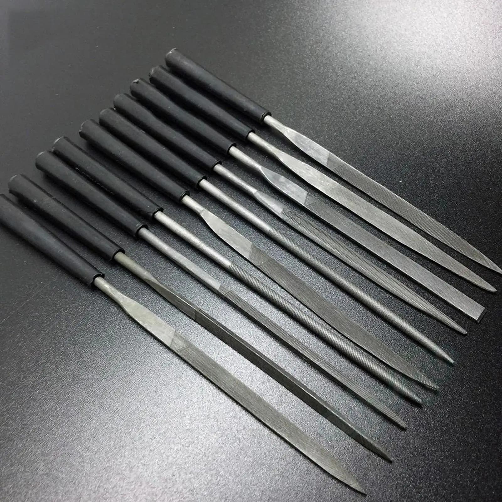 Diamond Needle Nuts Fret File Set Hole Slot Filing Guitar Repair Luthier Tools