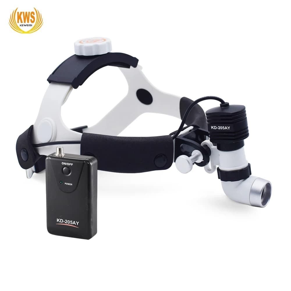 High Quality 5W LED Surgical Head Light Plastic Material Professional dental- Use High Brightness Electric Powered CE Certified