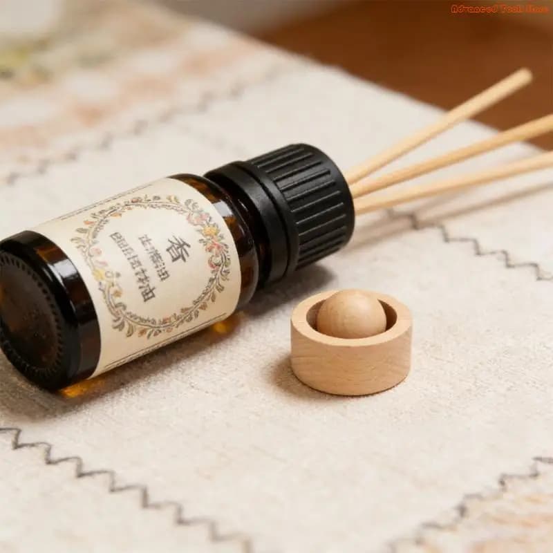 Wooden Essential Oil Diffuser,Aromatherapys Diffuser for Home,Office,Car Yoga Room Round Ball Diffuser Air Freshener W91B