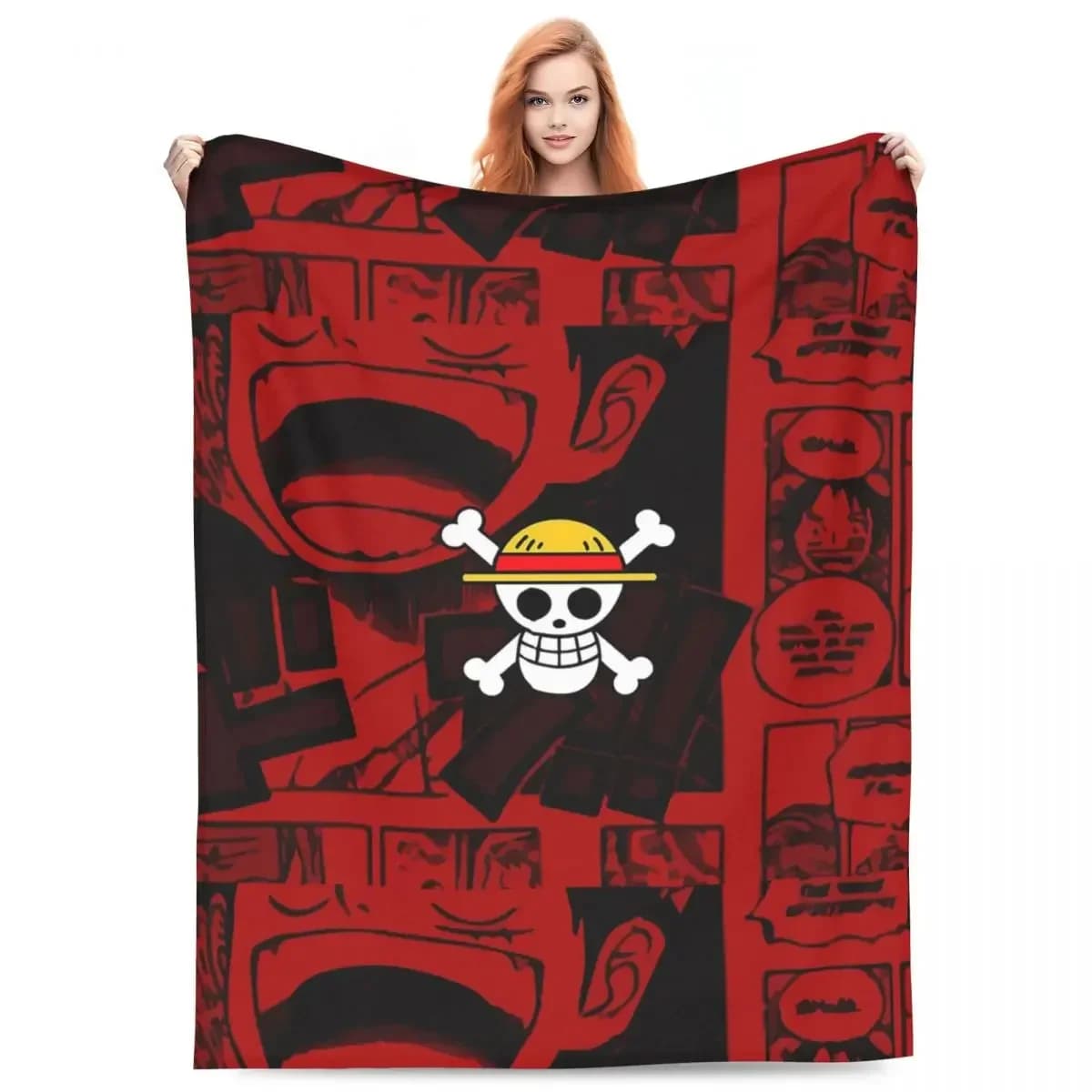 Coperte con bandiera pirata in un unico pezzo, fantastiche coperte morbide in flanella per divano letto, primavera/autunno