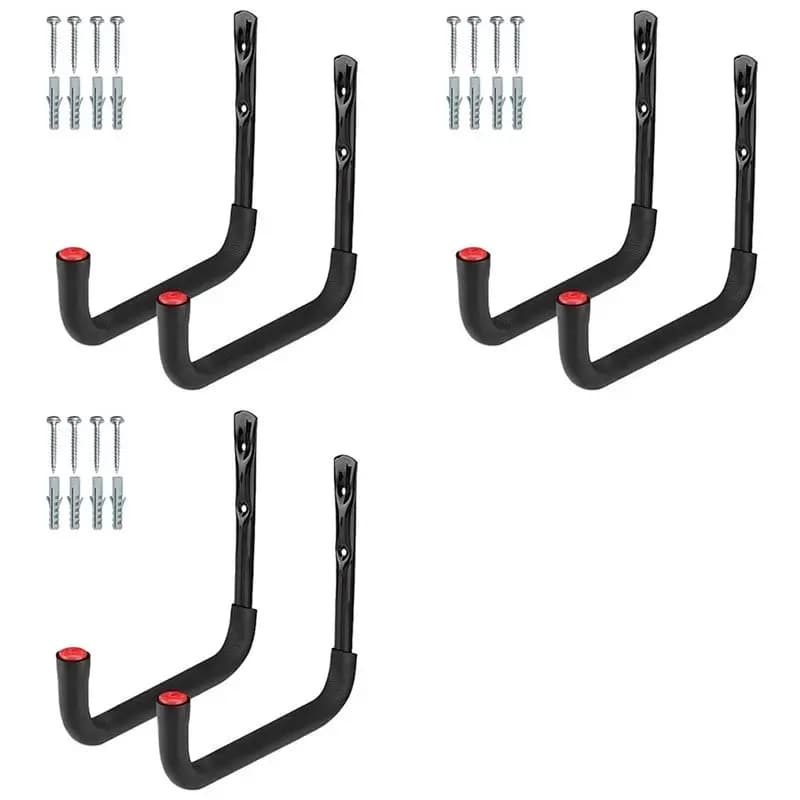 AS94-6X Ganci per kayak resistenti da parete, supporti per kayak, ganci per canoa, kayak, garage, paddle board