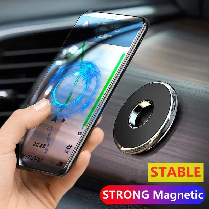 Universal Magnetic Support for Car Phone Support for Car Support with Round Magnet Mobile Support for GPS Smartphone in iPhone Car Support