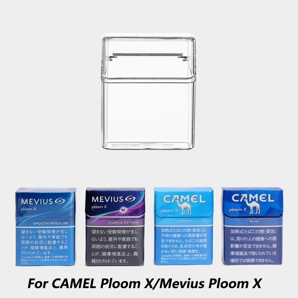 1 custodia trasparente in plastica spessa per sigarette Ploom X, custodia per sigarette, accessori per fumatori, regalo per donne e uomini