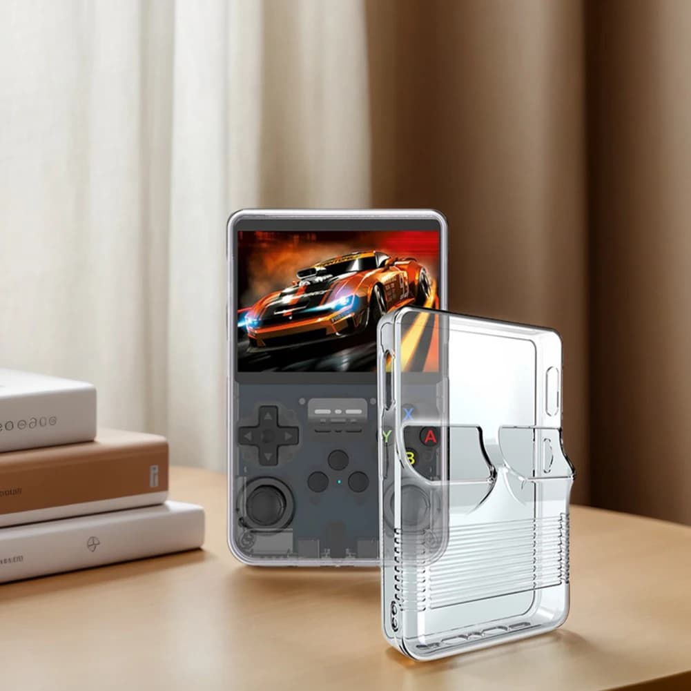 Custodia Trasparente in TPU per Console di Gioco Portatile Retro R36S, Protezione Anti-Graffio e Anti-Caduta, Custodia Protettiva Antiurto in TPU