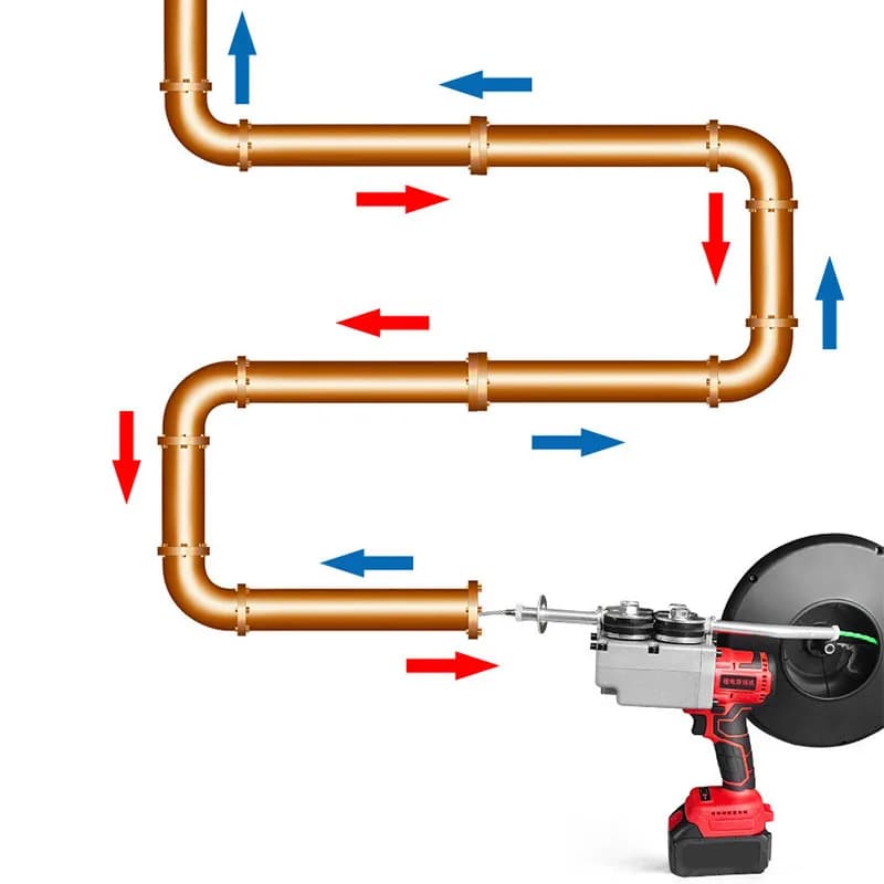 Rechargeable Threading Machine Automatic Electric Puller Through Wall Lithium Battery Threader 40m wire