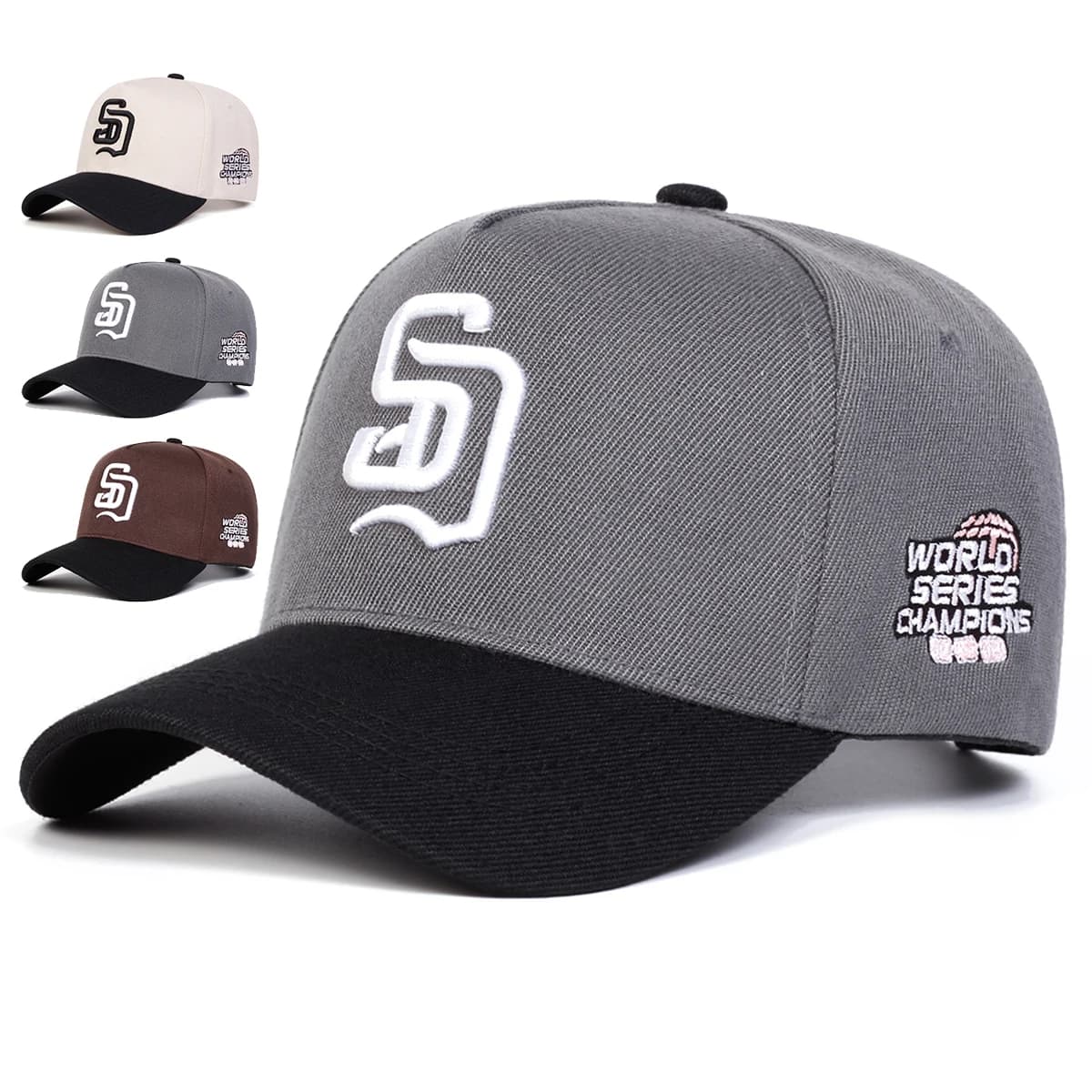 Unisex baseball caps with embroidery SD letter Adjustable casual hats Sunscreen hat spring and autumn