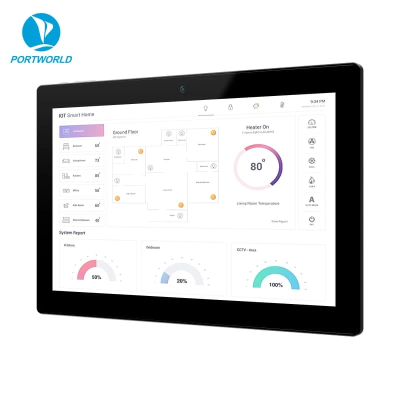 2025 Portworld 2025 Nuovo Arrivo Smart Home KNX Tablet Pc Smart Building KNX Pannello di Controllo Costruito in Onemi KNX Ricetrasmettitore