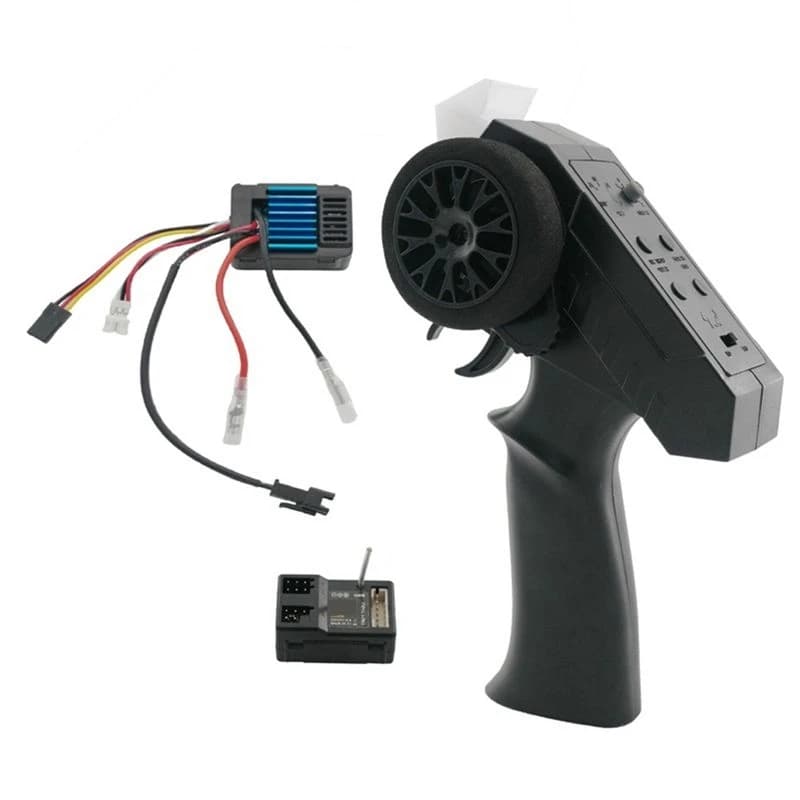 AS96-2.4G 2 Channel Remote Controller Kit Transmitter Receiver 50A ESC For WPL MN88K RC Car Upgrade Parts