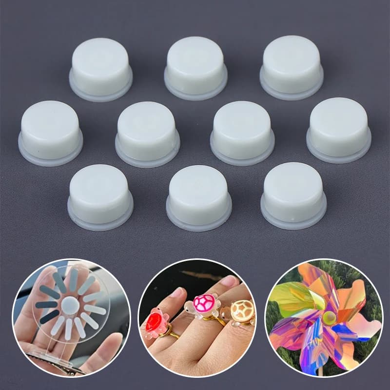 10/20 Pezzi Mini Cuscinetti Rotanti Lisci per Artigianato Fai-da-te, Accessori per Custodie Telefono, Giradischi, Fermagli per Capelli, Spinner per Perline
