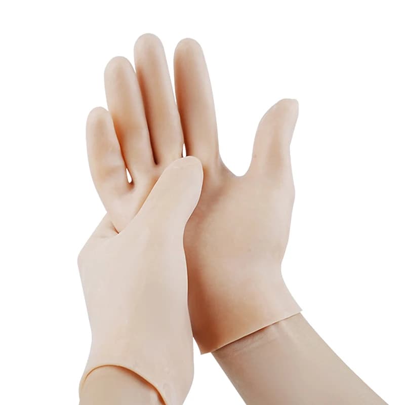 1 paio di calzini per la cura delle mani guanti idratanti in Gel di Silicone cura della pelle delle mani protezioni per le mani Anti Cracking Spa uso domestico