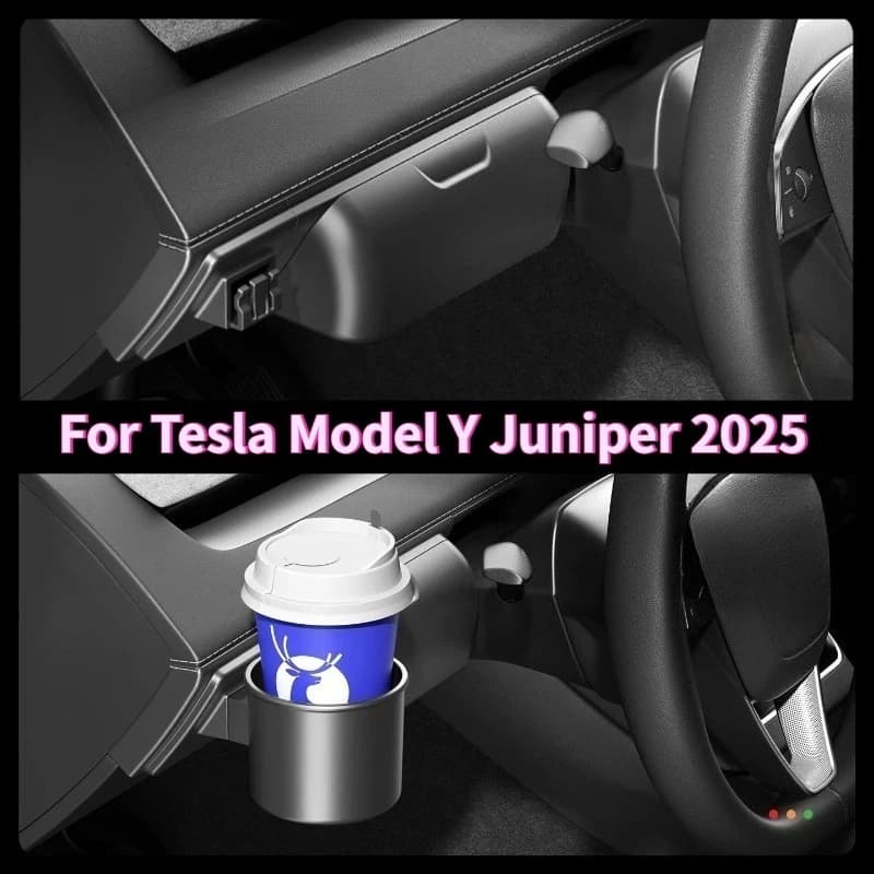 For Tesla Model Y Juniper 2025: Multifunction Box for Glasses and Wallets, Sunglasses Container, Interior Accessories