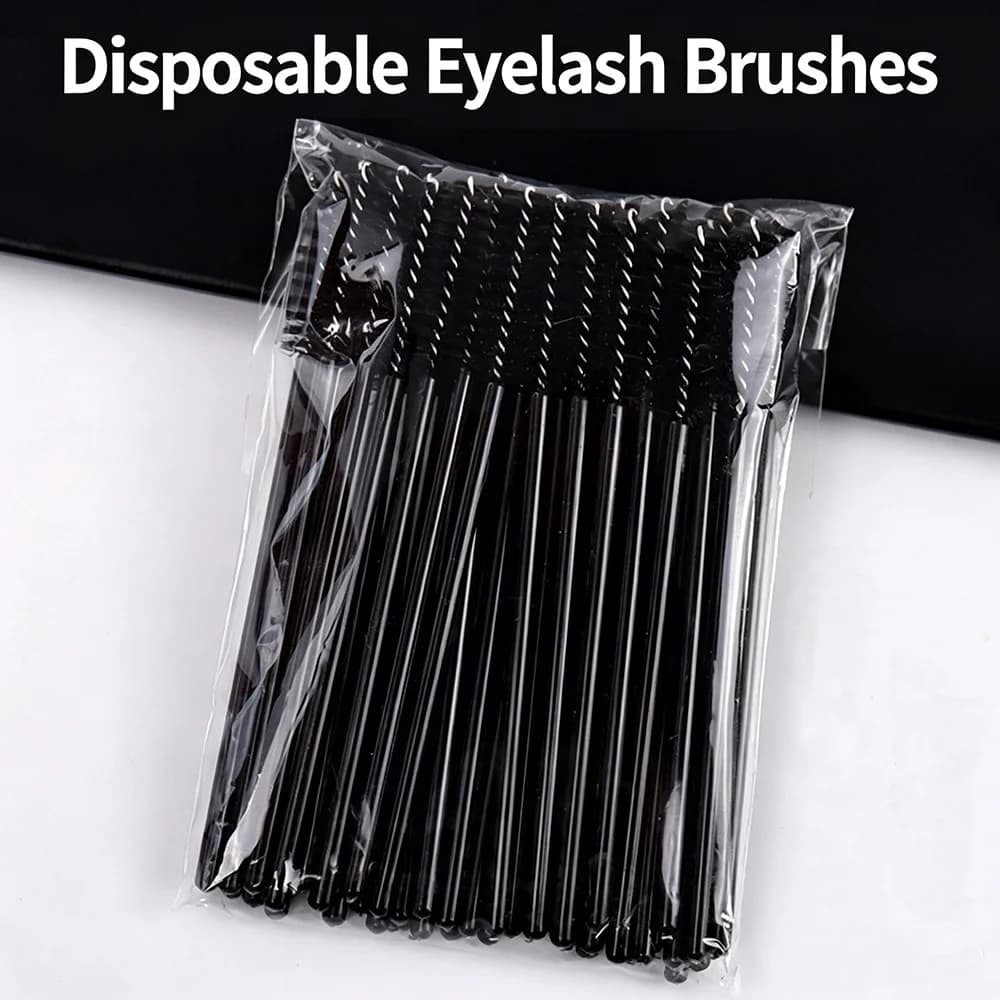 50PCS 150PCS Disposable Eyelash & Eyebrow Brushes, Mascara Wands for Lash Extension Makeup