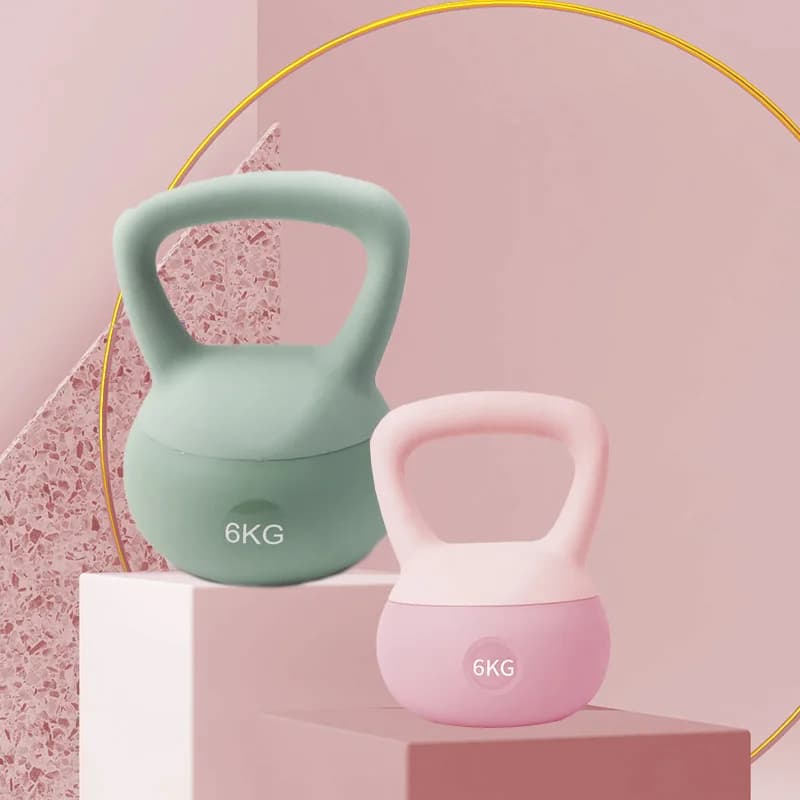 New pot dumbbells,2KG,women's fitness home thin arm hip training equipment pot dumbbell,soft kettlebells,squat strength training