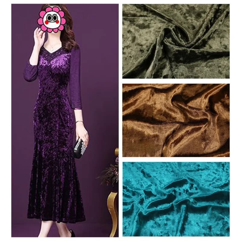 Soft Velvet Stretch Fabric Thickend Upholstery By The Meter for Dress Pants Tablecloth Sofa Pillows Diy Sewing Cloth Comfortable