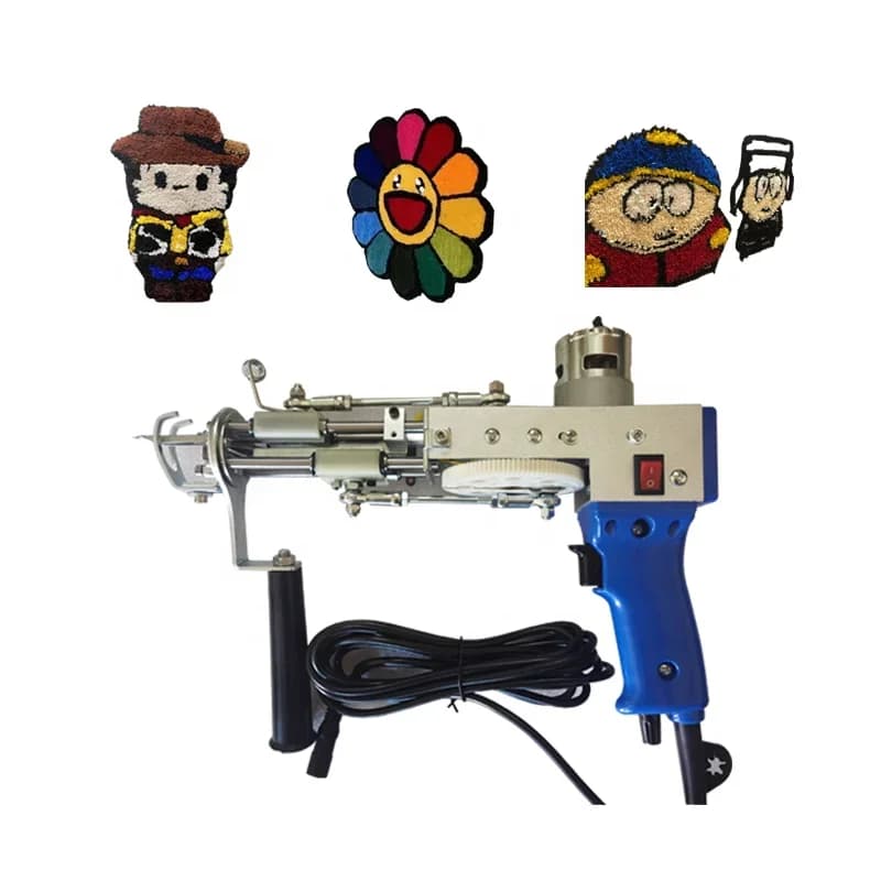 Electric Hand 2 in 1 Cut Pile Tufting Robot Weaving Machinery Original Commercial Rug Tufting Portable Knitting Tool
