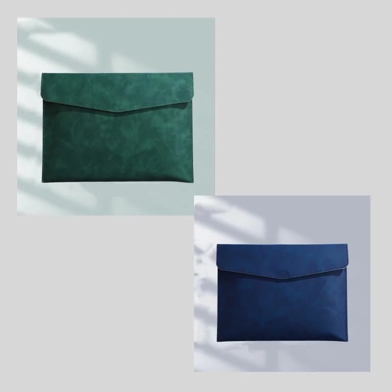 2/1 Piece Set of Faux Leather Document Bags, Thickened Snap-Fastener File Folders, Waterproof Business Storage Bags for Documents and Receipts, Suitable for Various Occasions, Ideal for Gift-Giving, Halloween and Chris