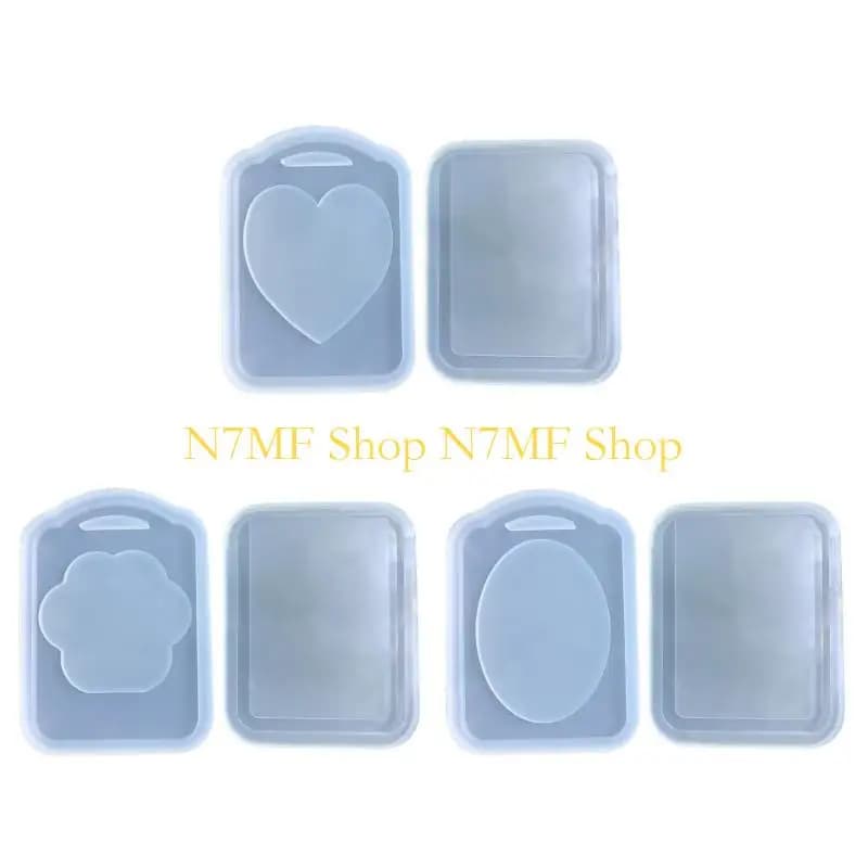 N7MF Stampo per shaker per colata in resina da 2 pezzi, stampi in silicone per sabbie mobili epossidiche, stampi per shaker in