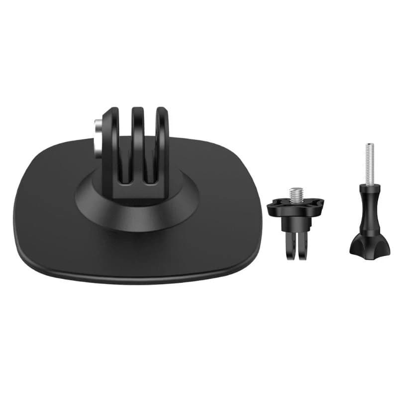 D5BB Adjustable Action Camera Adhesive Base Strong Hold For Helmets Vehicles 180 Degree Rotations Universal Aluminum