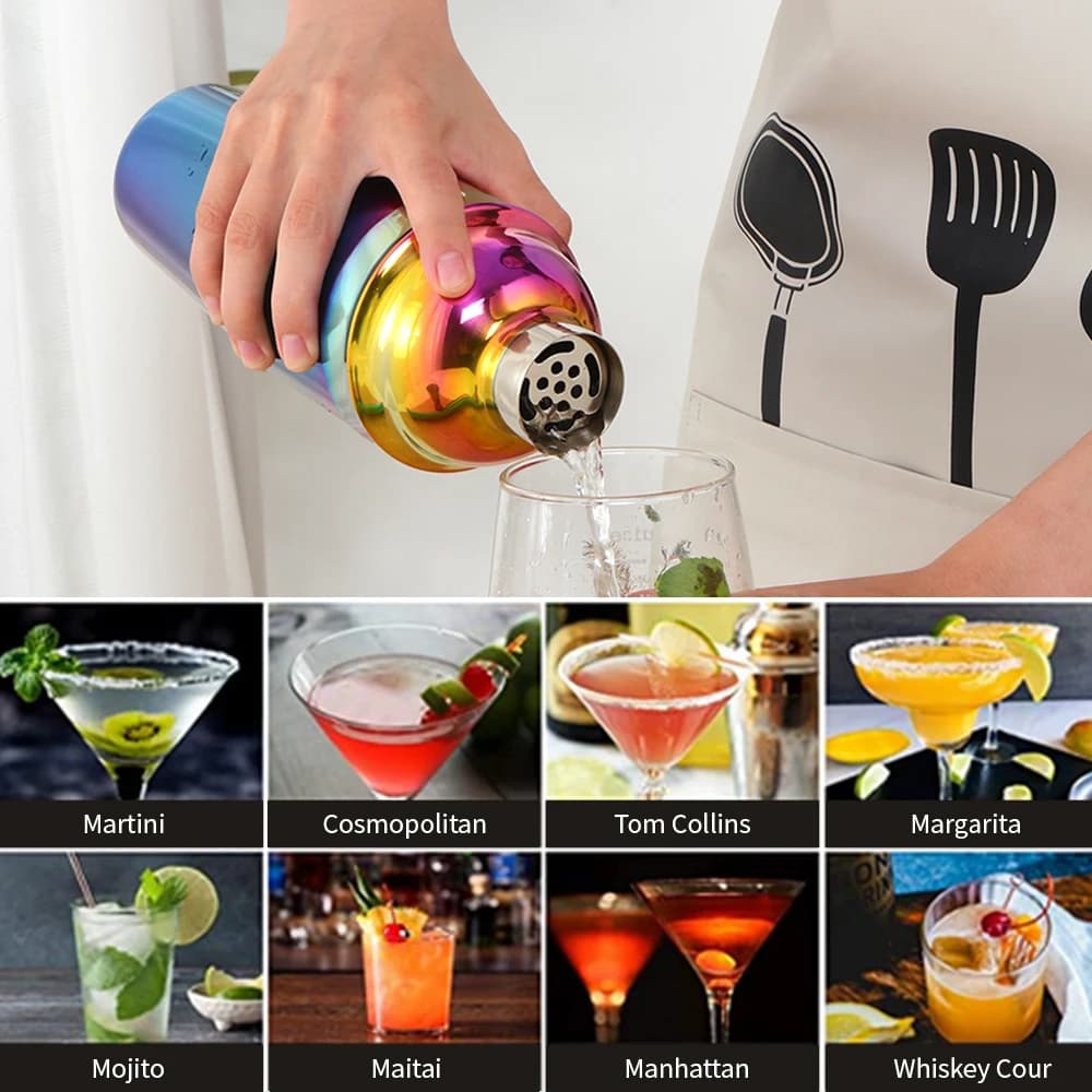 1/2PCS 750ML in acciaio inossidabile Cocktail Shaker Bar Drink barista bottiglia di vino Cocktail Mixer vino Martini bere strumento da Bar per feste