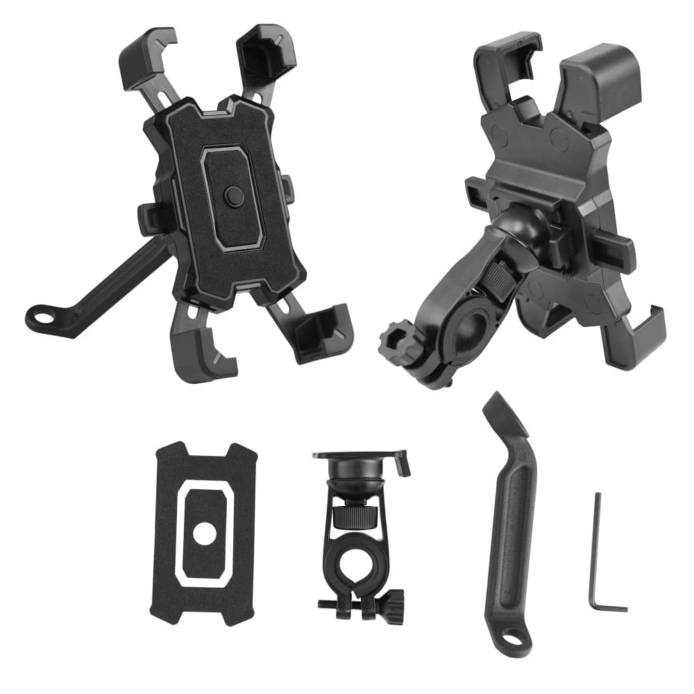 Nuovo supporto per telefono per bicicletta Supporto per bici Supporto per telefono per moto Clip per GPS Staffa per ciclismo regolabile per iPhone Huawei Xiaomi