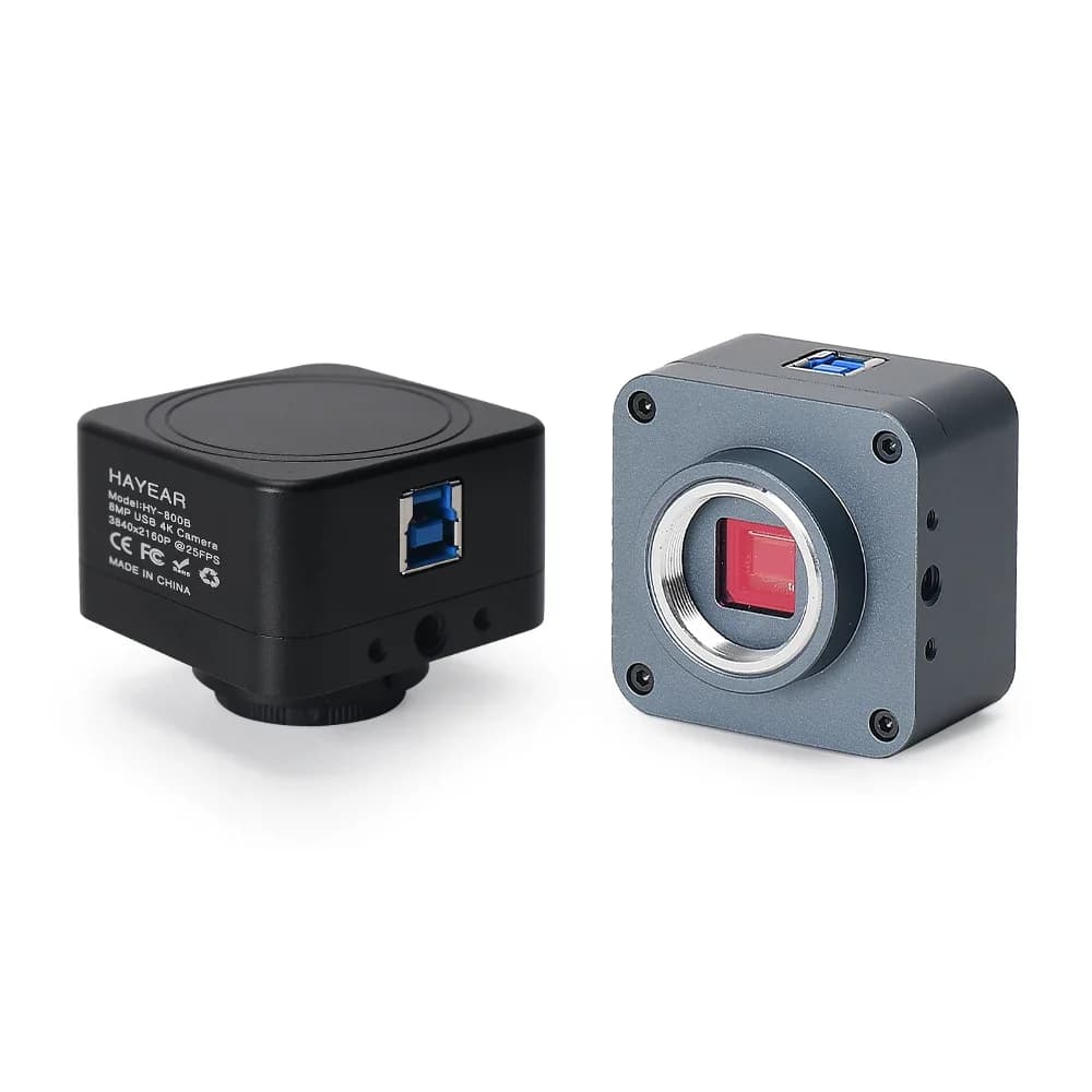 Microscopio digitale elettronico con videocamera USB 4K HAYEAR 8MP con sensore 1/1.8" (Disponibile in nero e grigio)
