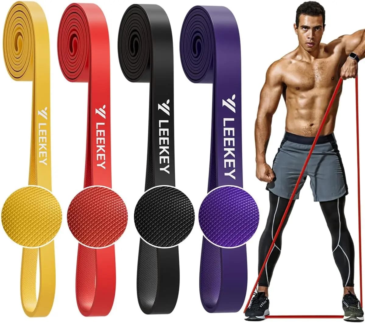 Set di Bande di Resistenza con Borsa, Fasce Elastiche da 5-85LB per Palestra Domestica, Viaggi, Fisioterapia, Allenamento della Forza