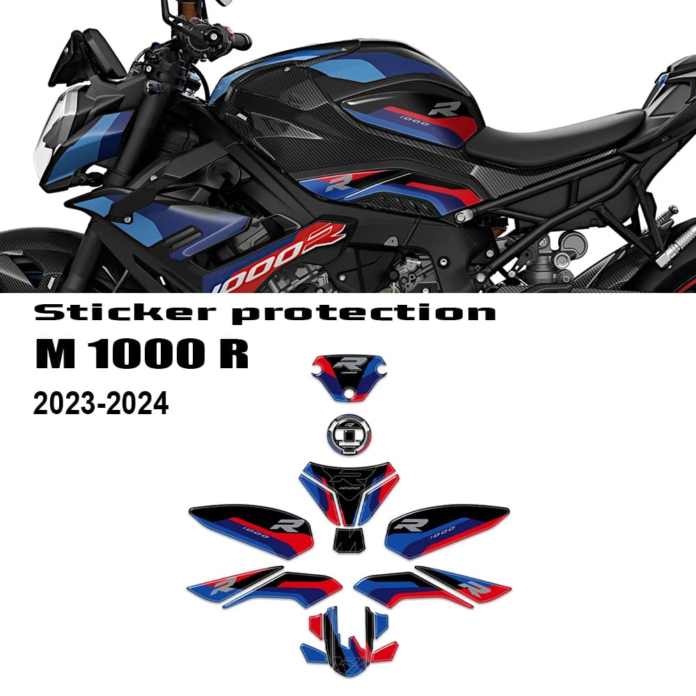 Per M 1000 R M1000R Accessori moto Rilievo del serbatoio del carburante Adesivo 3D Ginocchio Grip Trazione Protector Decalcomanie