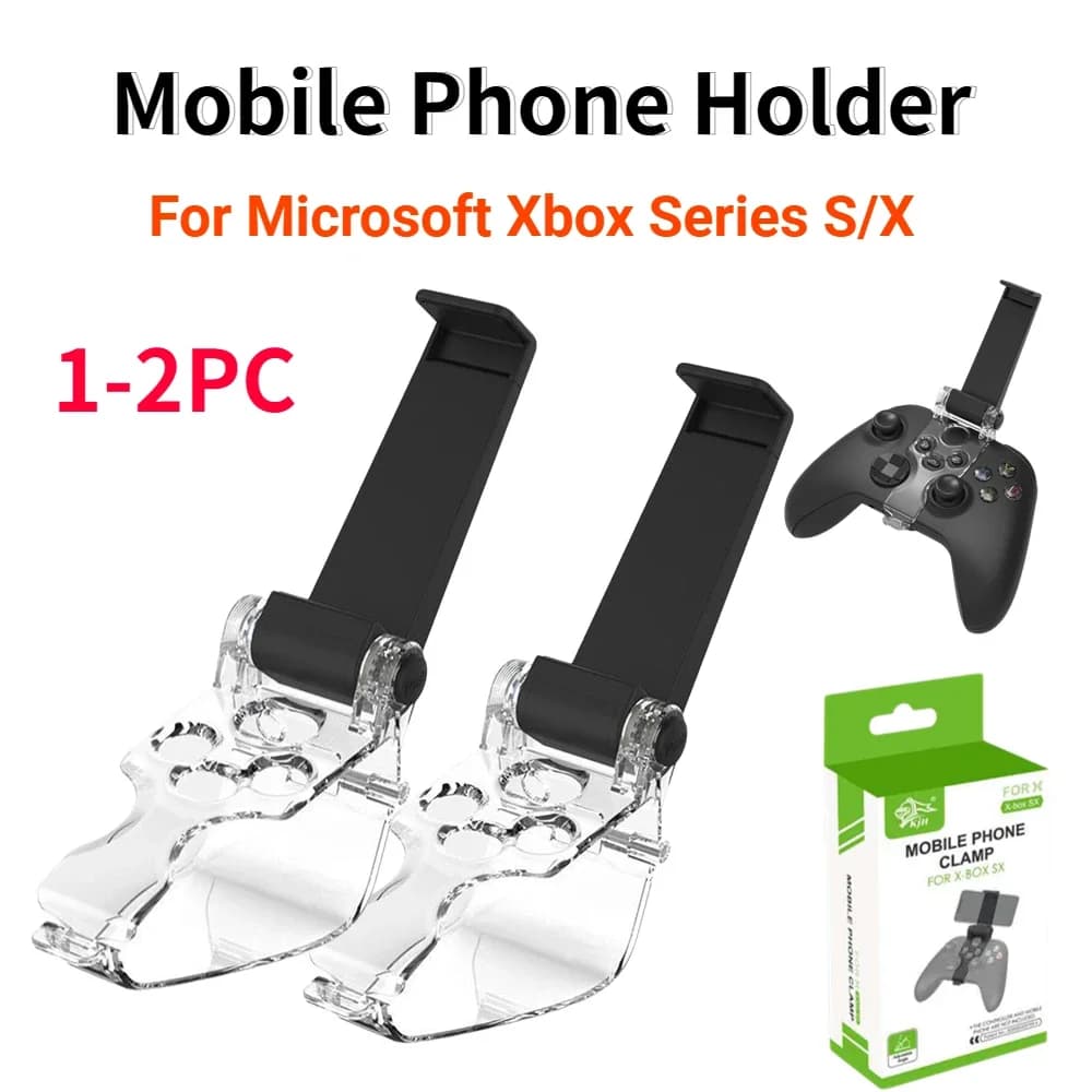 Supporto per telefono cellulare 1-2PC per Microsoft Xbox Series S/X Controller Wireless Clip supporto regolabile staffa di supporto accessori di gioco
