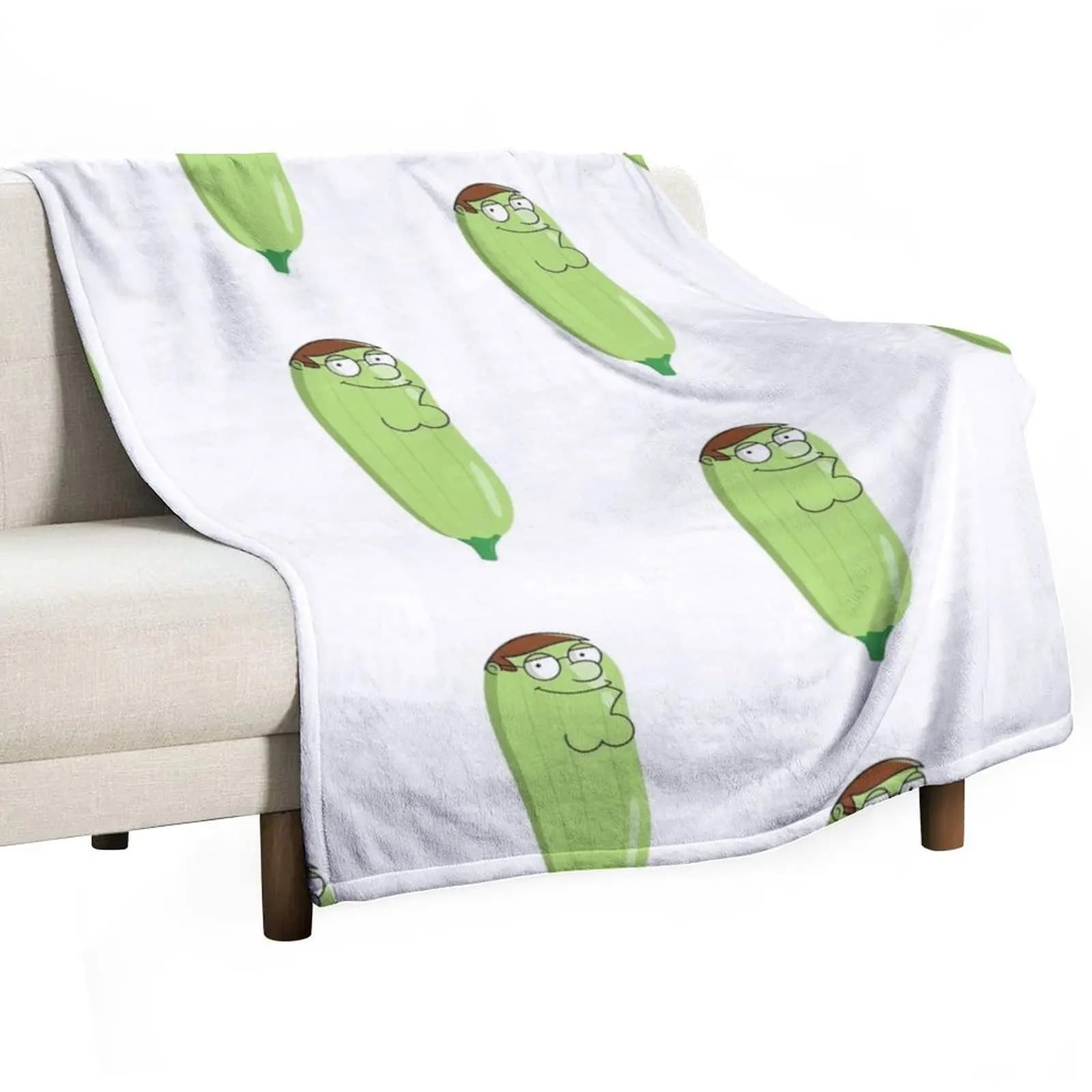 Peter Zucchini Throw Blanket Loose Baby blankets ands funny gift Bed Sleeping Bag Blankets