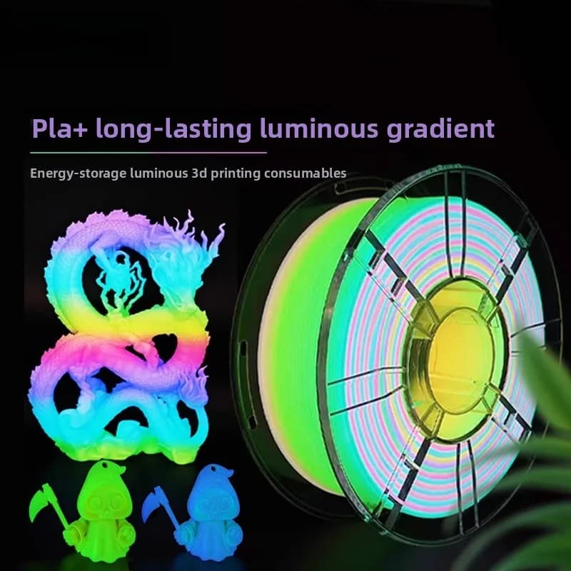Veekaft 3D Rainbow Printing Consumables Lighting in Dark PLA Suitable for Foamed filament Tuozhu Chuangxiang K2PLUS