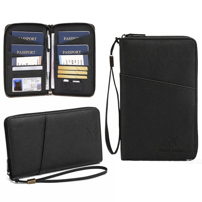1PC Passport Holder Bag Minimalist Design Large Capacity Card Holder Travel Essentials Wallet Documents Organizer Cards Case ZYF