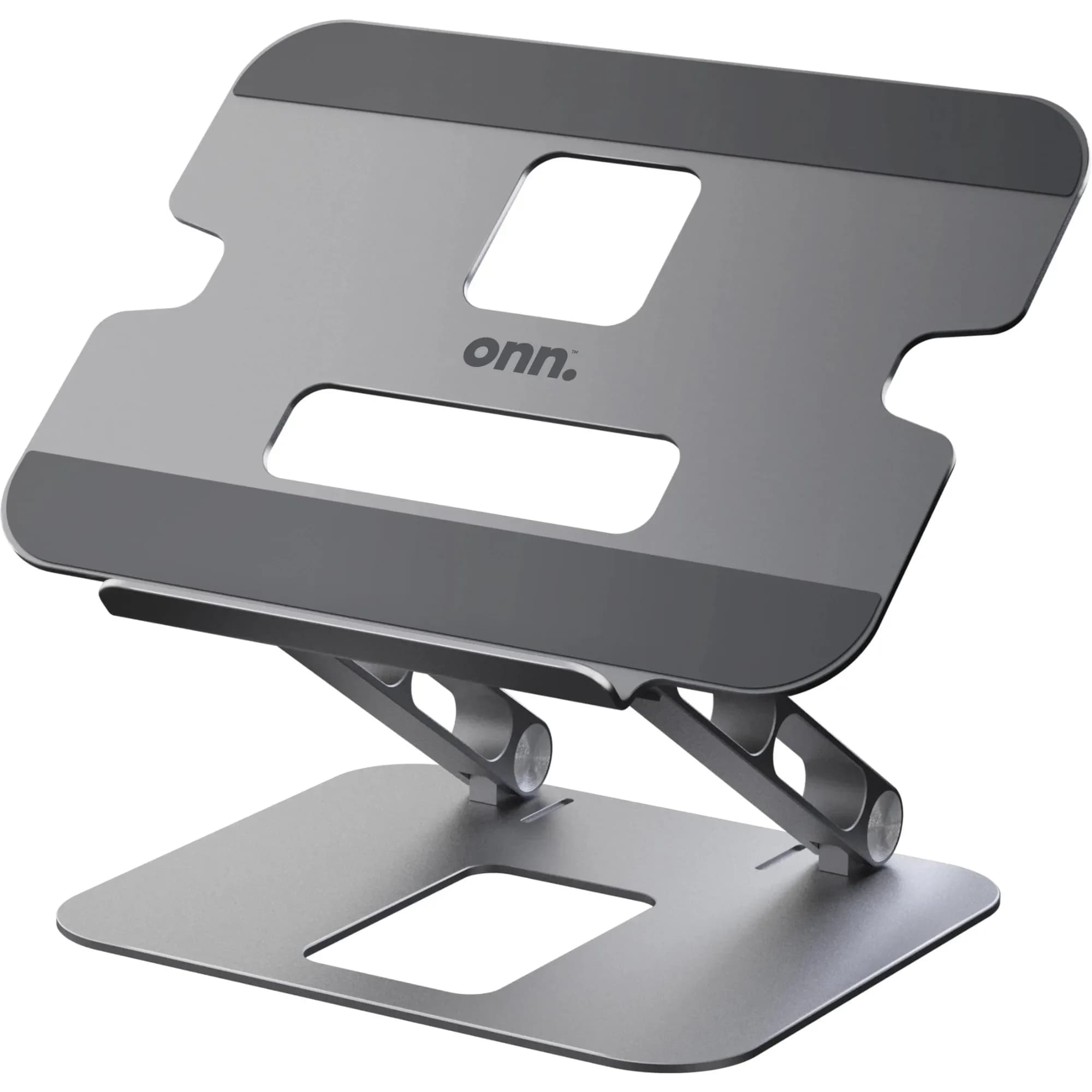 Supporto per laptop multi-angolo, regolazione dell'altezza e dell'angolo, archiviazione pieghevole, con fondo antiscivolo