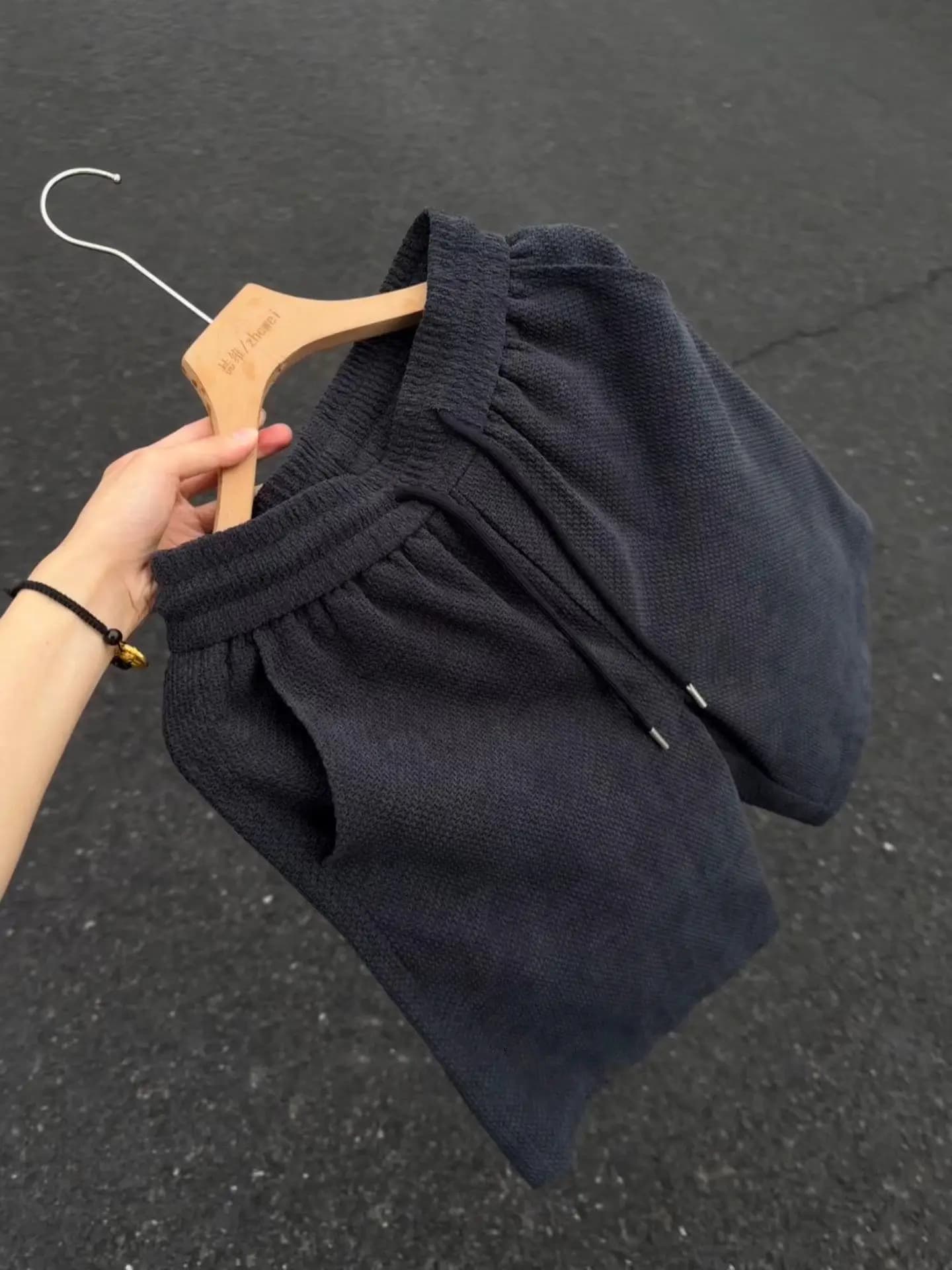 Lightweight Breathable Men's Short Pants Loose Fit Four-Five Split Thin Model Quick Dry Summer Shorts Comfortable Casual Trou...