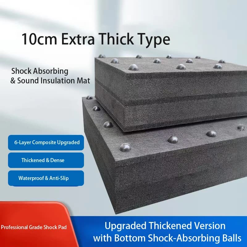 Tappetino Isolante Acustico Extra Spesso 10cm, Pad Antiurto per Subwoofer, Altoparlanti Bass, KTV, Set Audio e Batteria