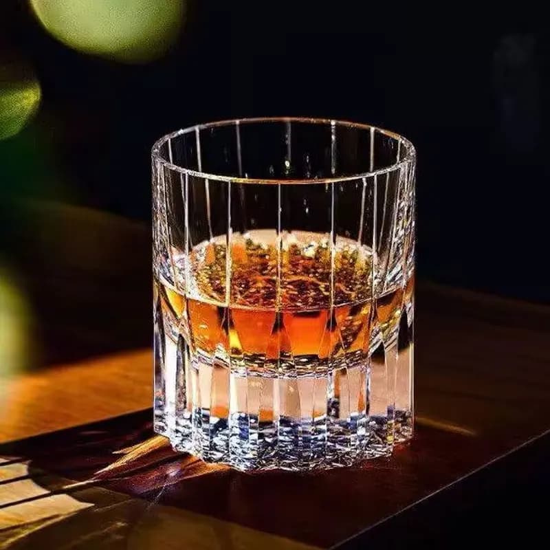 Premium Whiskey Glass Thick Bottomed Glass Cup Bar Cocktail Glass Transparent Foreign Wine Glass Classical Cup Party Drinkware