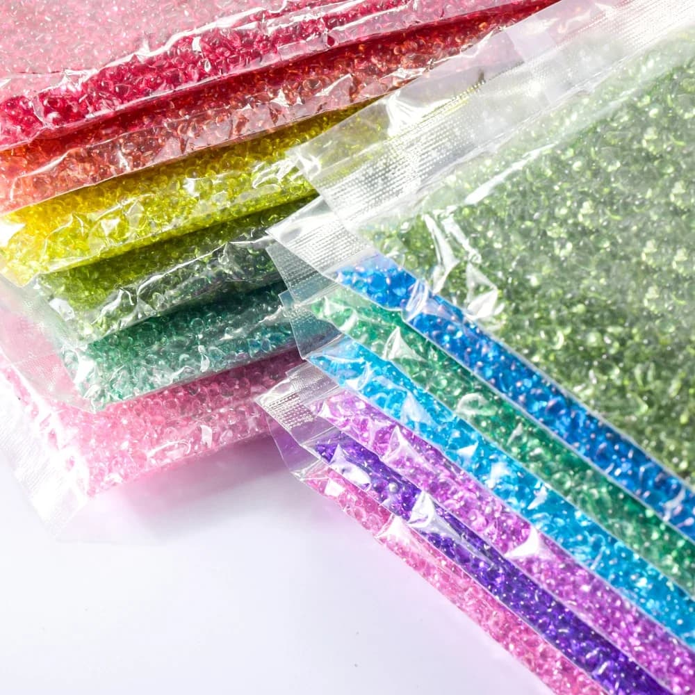 Hisenlee Nail Art Pietra di cristallo colorata Trasparente Forma irregolare Diamante Vetro Gioielli per unghie Accessori fai da te 50 G/borsa