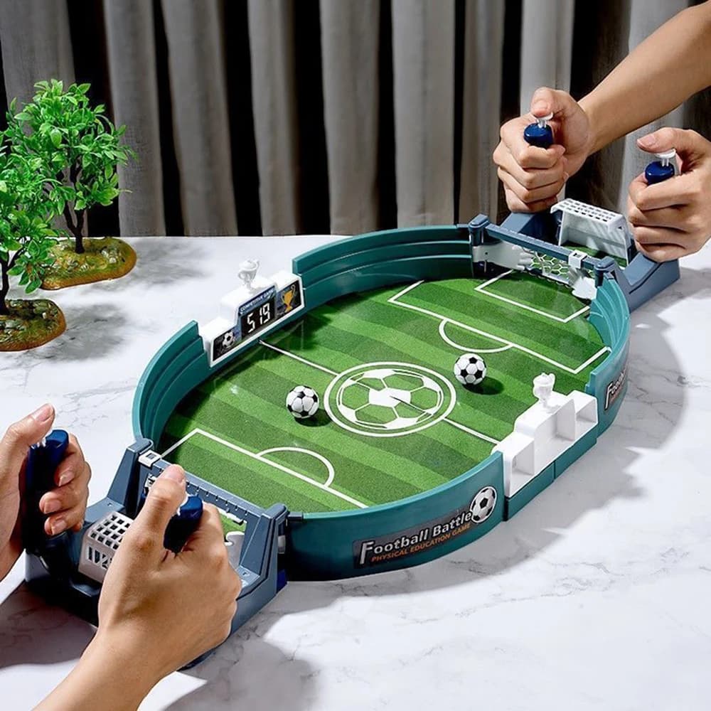 miYou Gioco da Tavolo Sportivo, Calcio Balilla con 6 Palline, Gioco Interattivo da Tavolo per Bambini e Adulti, Regalo di Natale