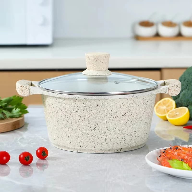Set di pentole in alluminio a forma di squame di drago, 12 pezzi, molto venduto, composto da pentola per zuppa, pentola per latte, padella, adatto per fornelli a gas.