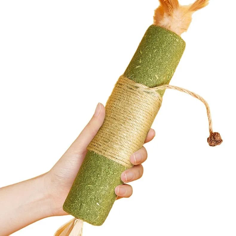 Giant Catnip Stick, Matatabi Chew Toy for Cats, Self-Play Teether for Dental Health