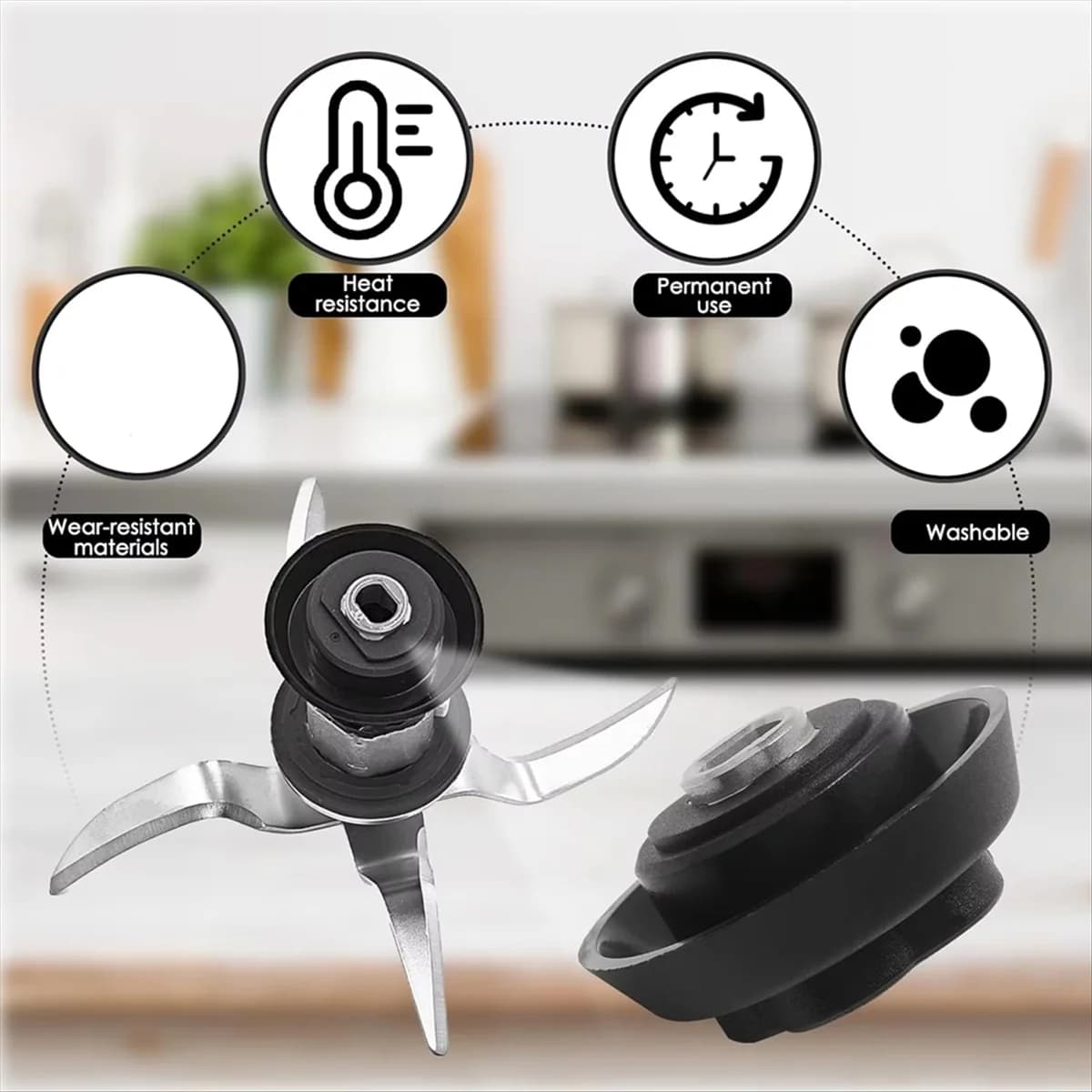 AM38M connector for Monsieur Cuisine Plus C3 D4 E5 Wall switch heads 12T drive gear with pad