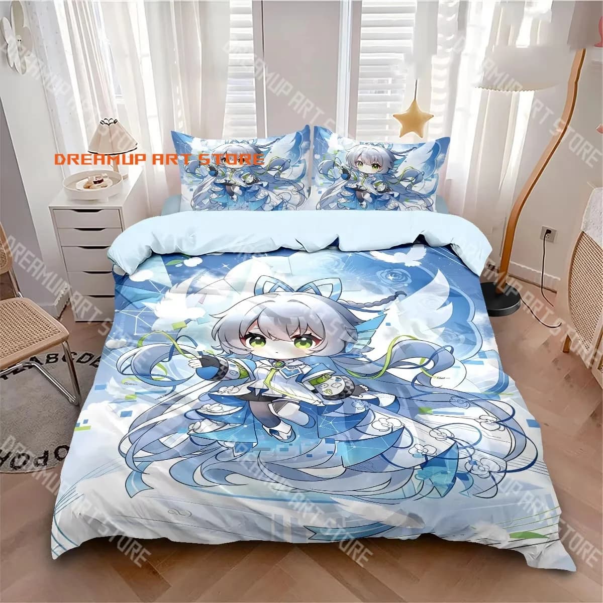 2026 3D Print Luo Tianyi Cartoon Vsinger Bedding Set Single Twin Full Queen King Size Bed Set Adult Kid Bedroom Duvetcover Set