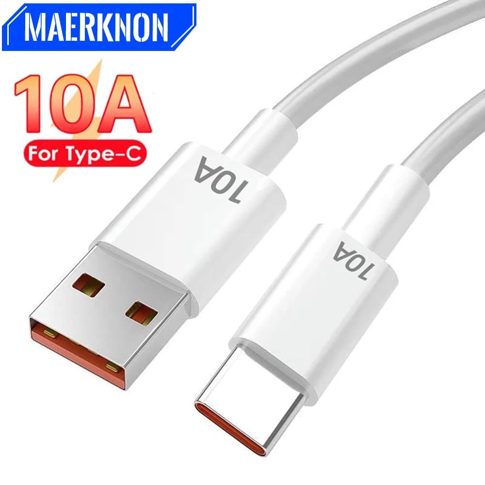 Cavo 120W tipo C 10A cavo di ricarica Super veloce caricabatterie per telefono cavo USB per Huawei Mate 40 Xiaomi Samsung ricarica rapida cavo USB C