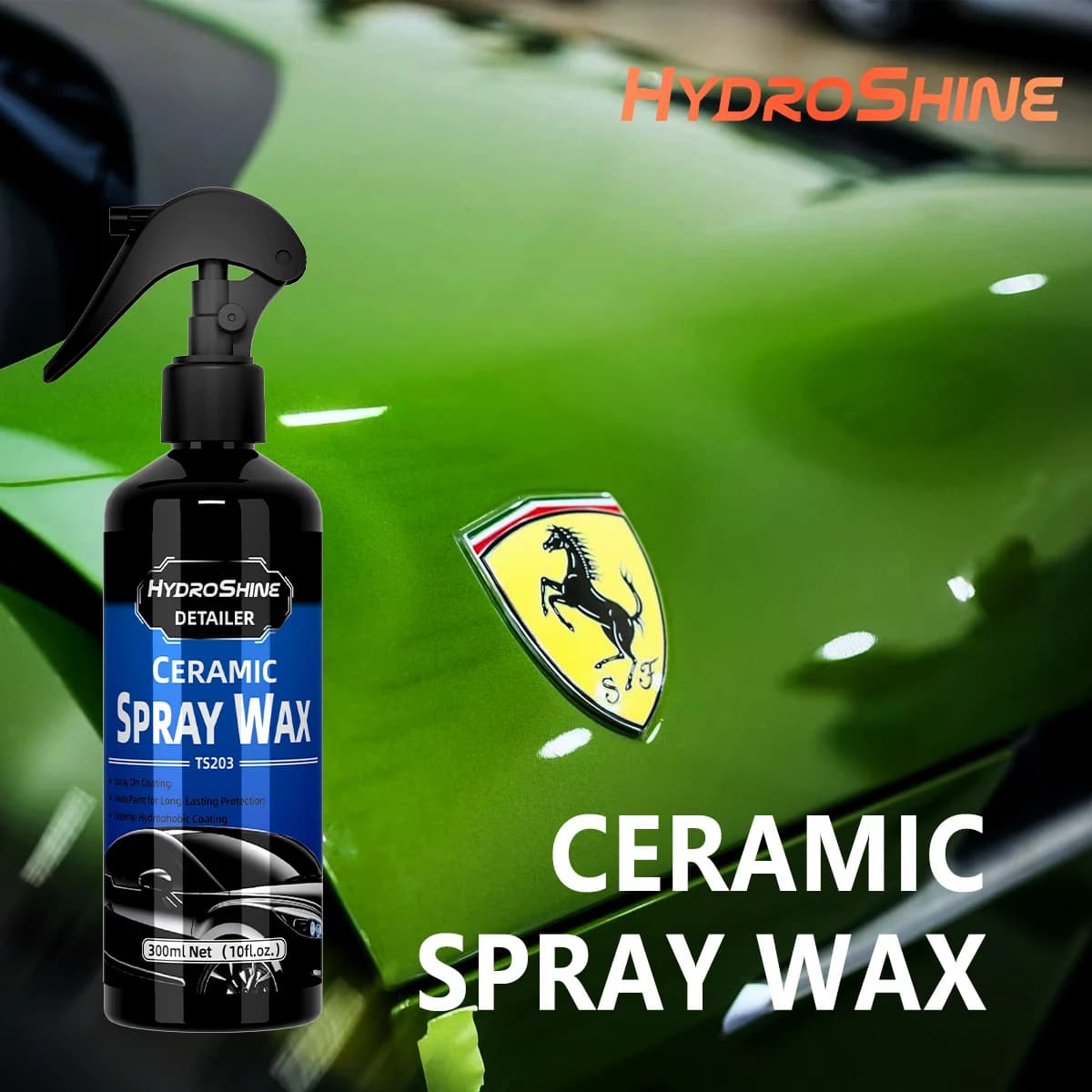 Hydroshine Rivestimento ceramico Cera spray Auto Ceramica Nano Rivestimento Liquido Lucidatura Vernice Dettaglio rapido Agente Verniciata Scudi lucidi