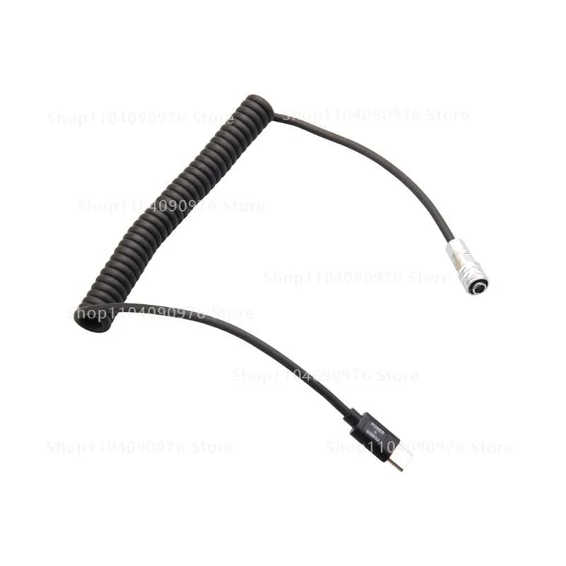 Alimentatore a ricarica rapida di tipo C per cavo di alimentazione BMPCC 4K/6K PRO cavo a molla per fotocamera 9V 12V